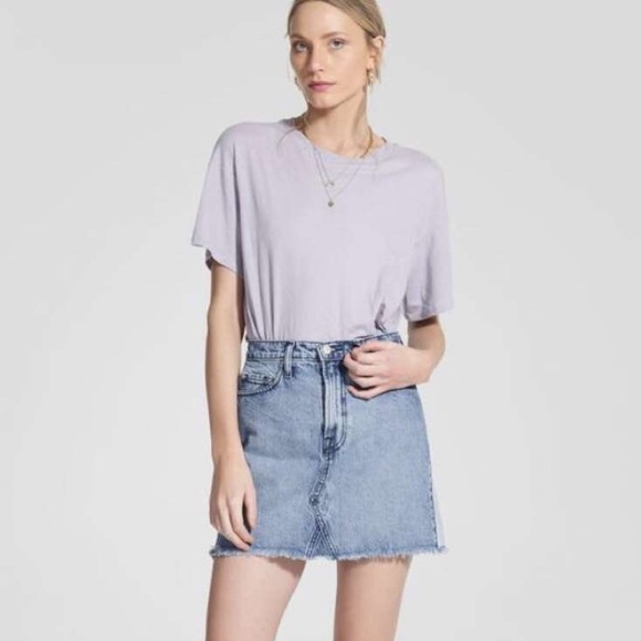 New With Tags Nobody Denim Reverse Panel Skirt - Picture 1 of 6